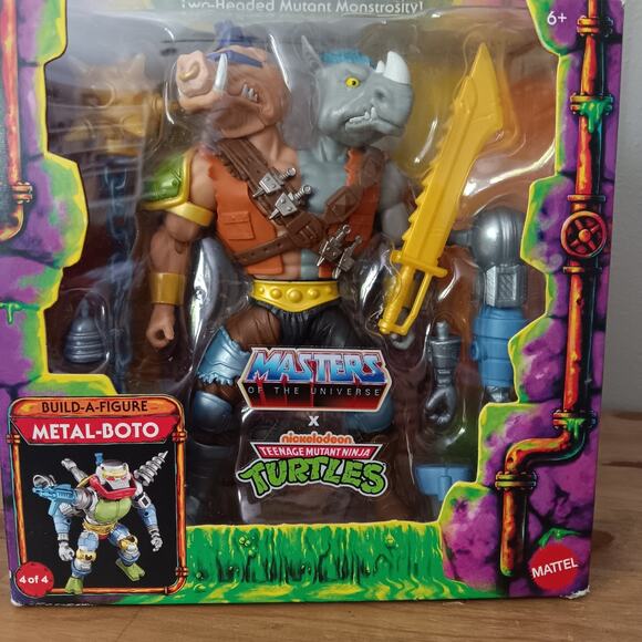 Mattel Turtles of Grayskull 2-Bopsteady Masters of the Universe x TMNT NEW - Picture 2 of 9